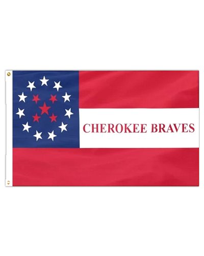 Cherokee Braves printed polyester flag
